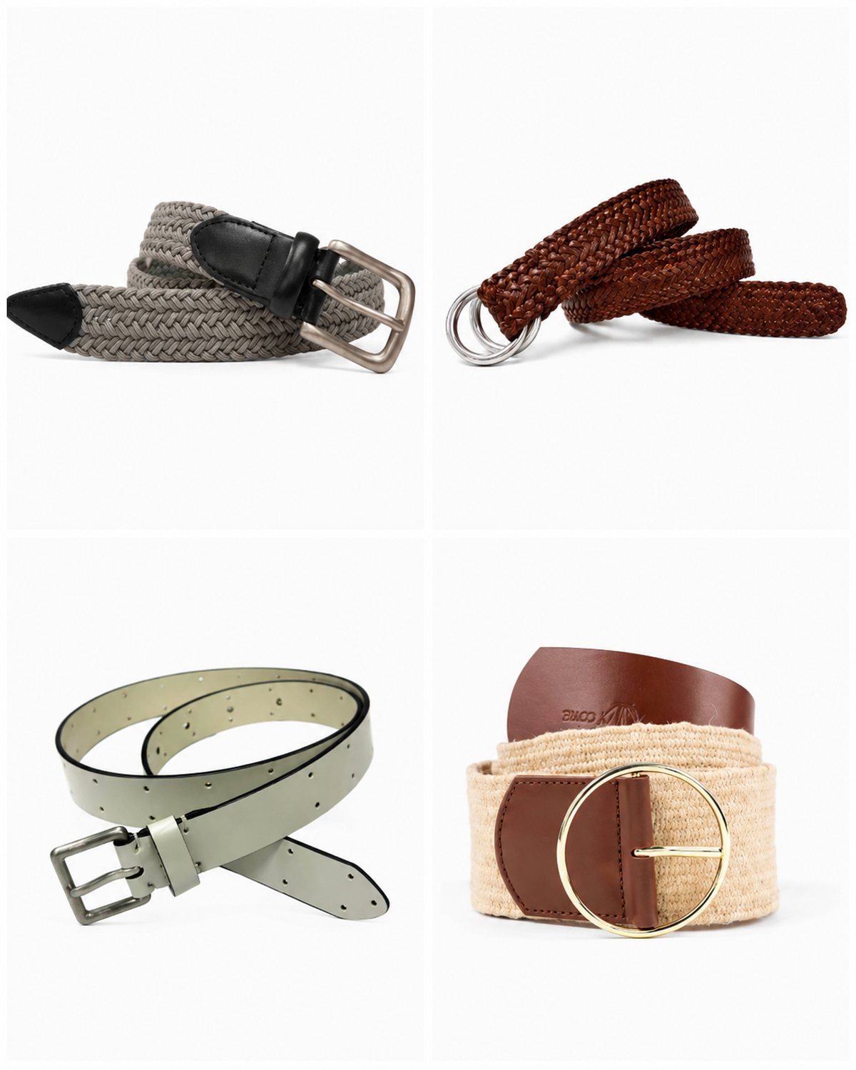 Woven, leather and raffia belts produced by Superior