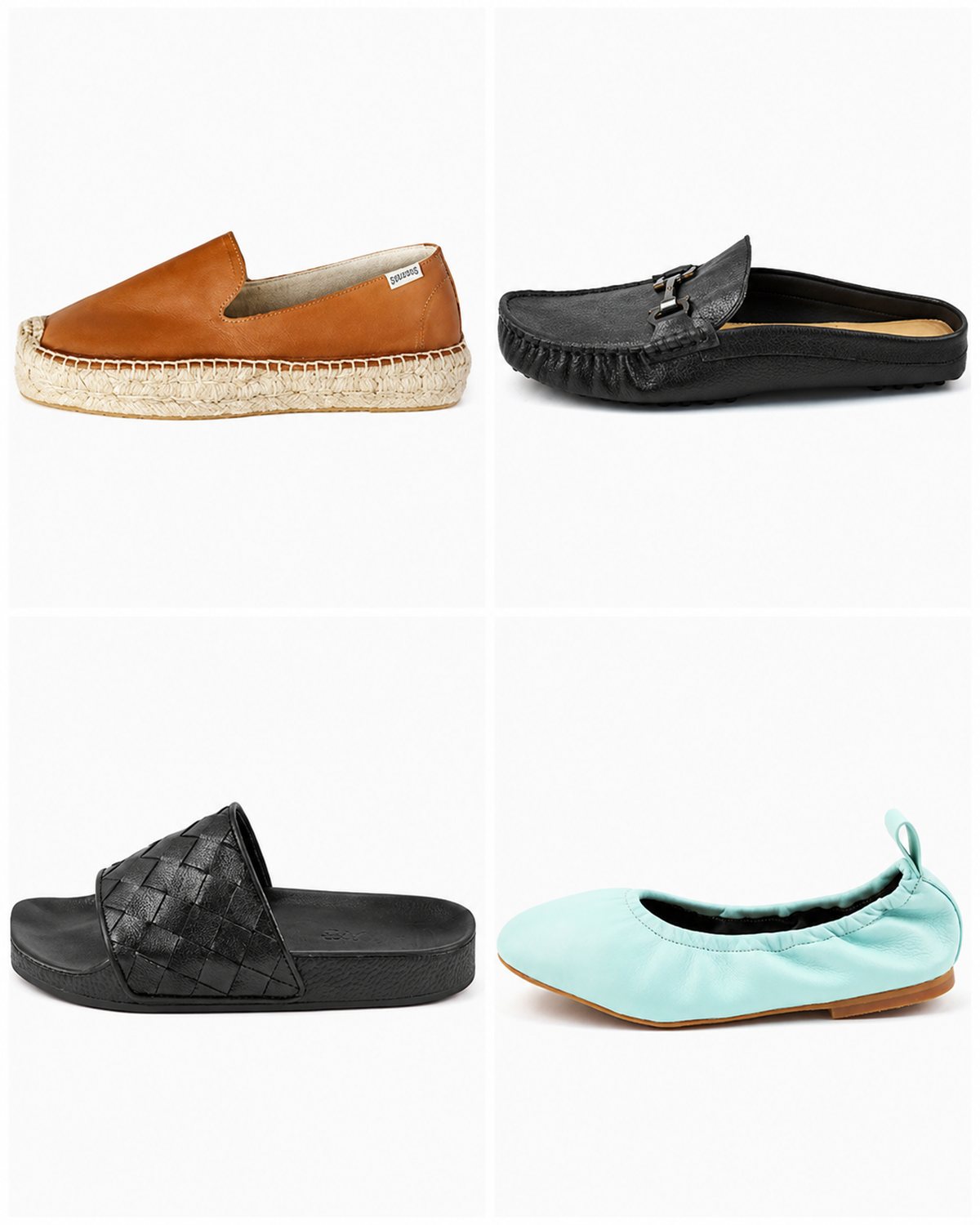 Espadrilles, driving mules, slides and ballet flats produced by Superior